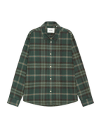 Les Deux ternet overshirt i Darkest Spruce grøn – produktbillede forfra
