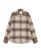 Les Deux ternet overshirt i Light Sand – produktbillede bagfra
