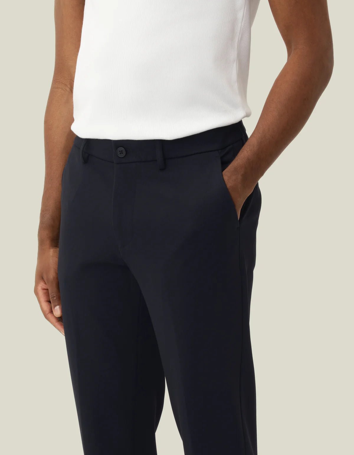 Les Deux Como Reg Suit Pants Dark Navy
