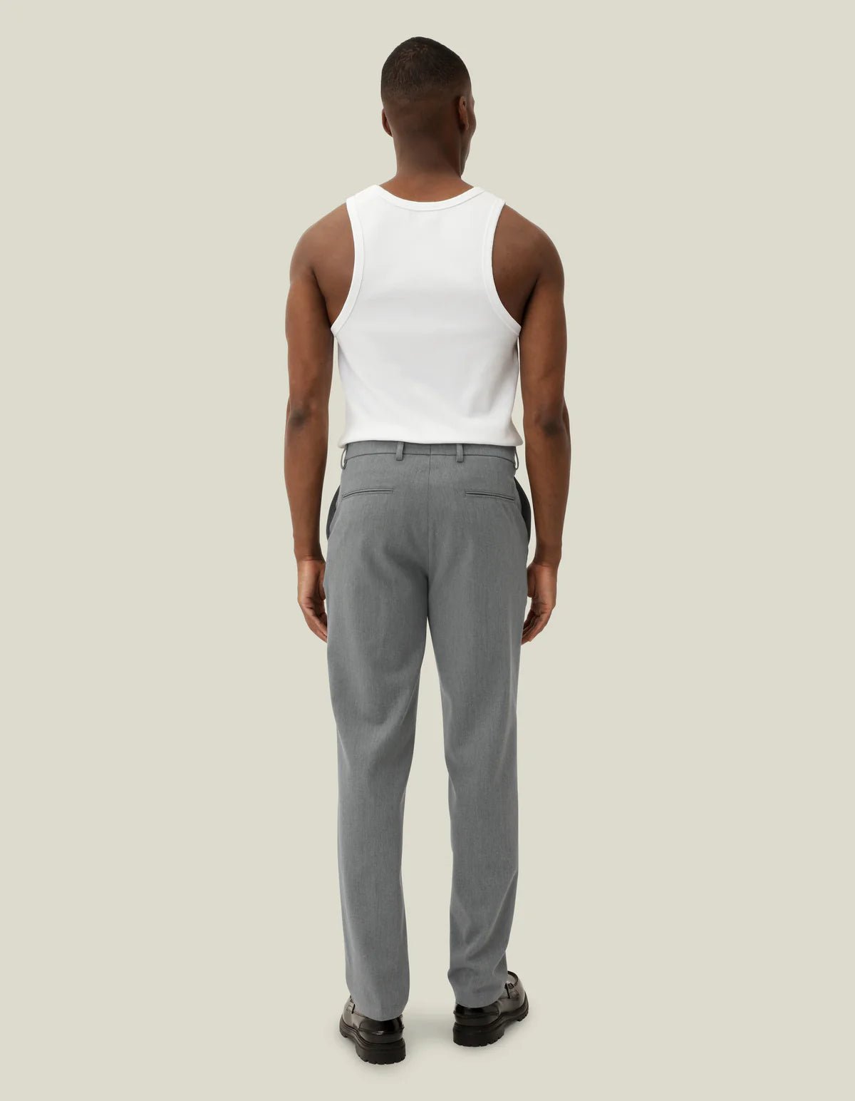 Les Deux Como Reg Suit Pants Grey Melange - Supermen.dk