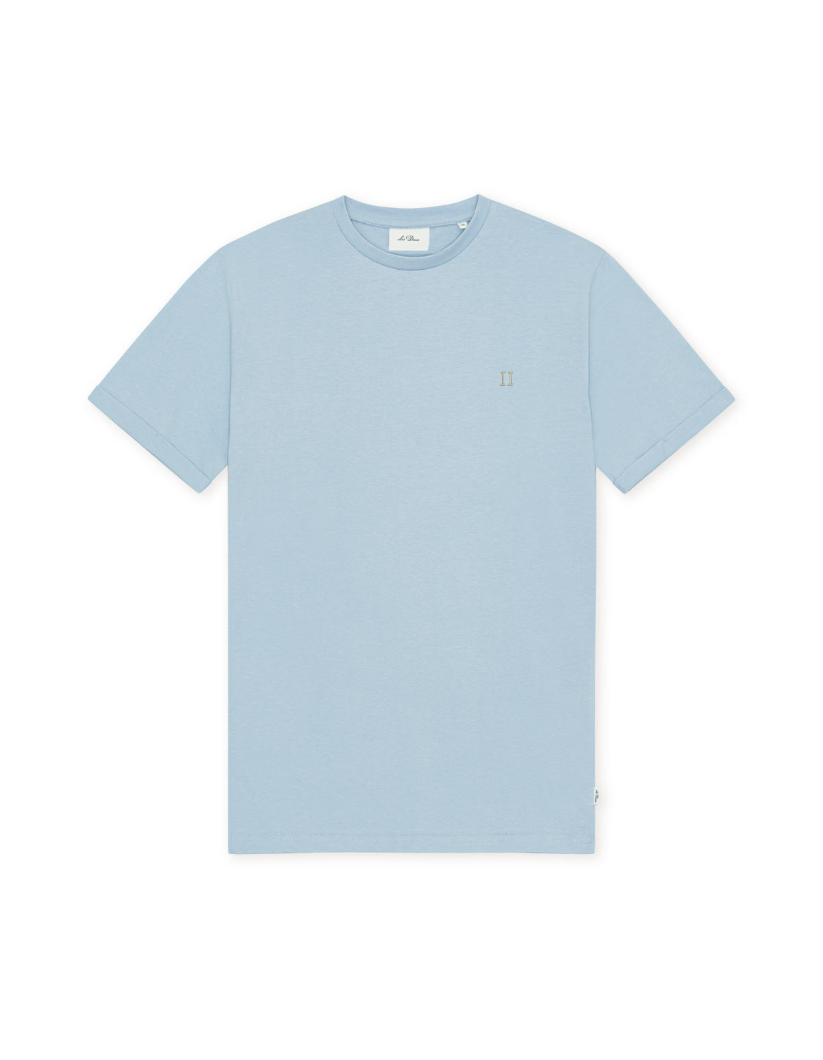 Les Deux Core Seasonal T-shirt i Cashmere Blue lyseblå – produktbillede forfra