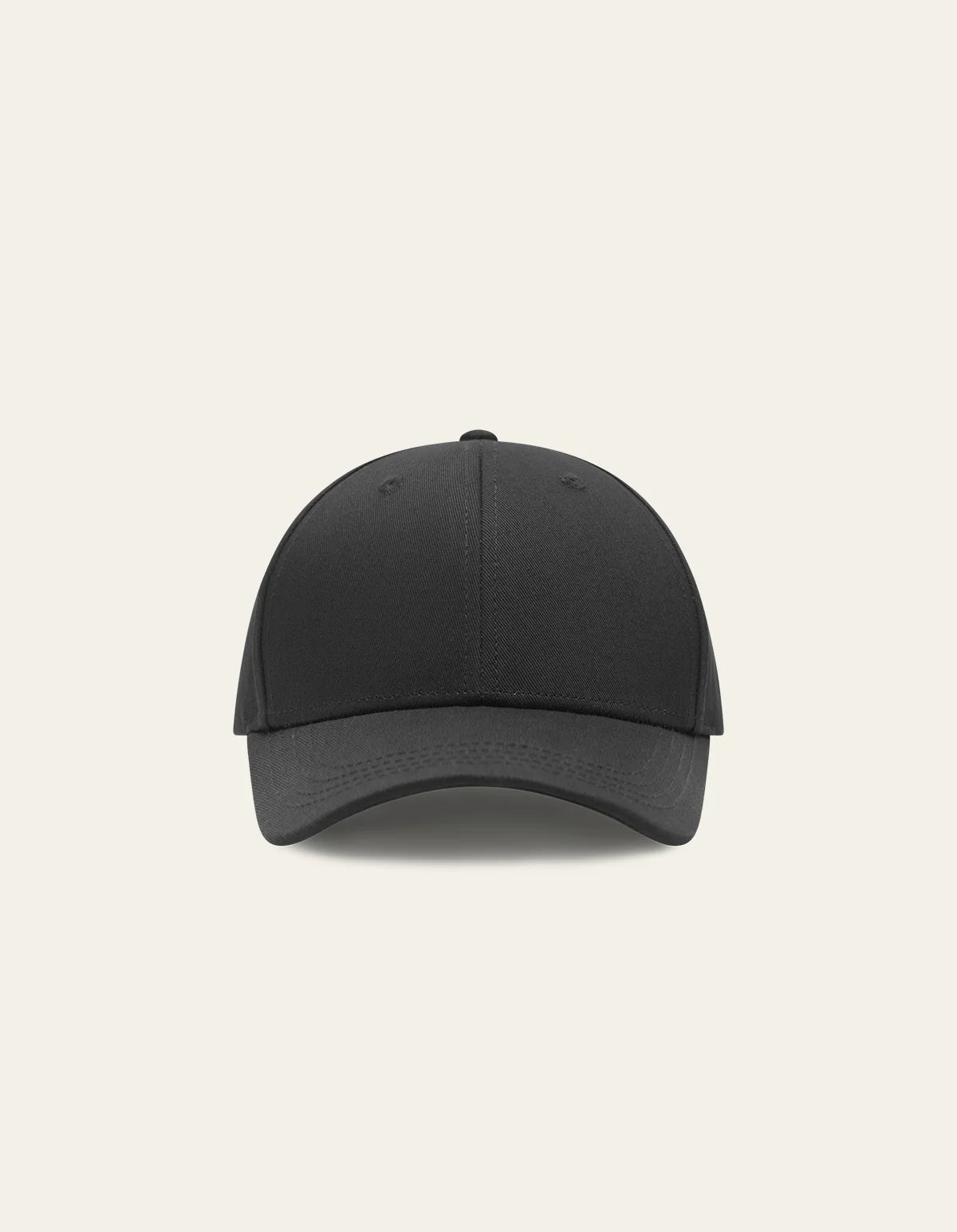 Les Deux Crew Organic Baseball Cap Black - Supermen.dk