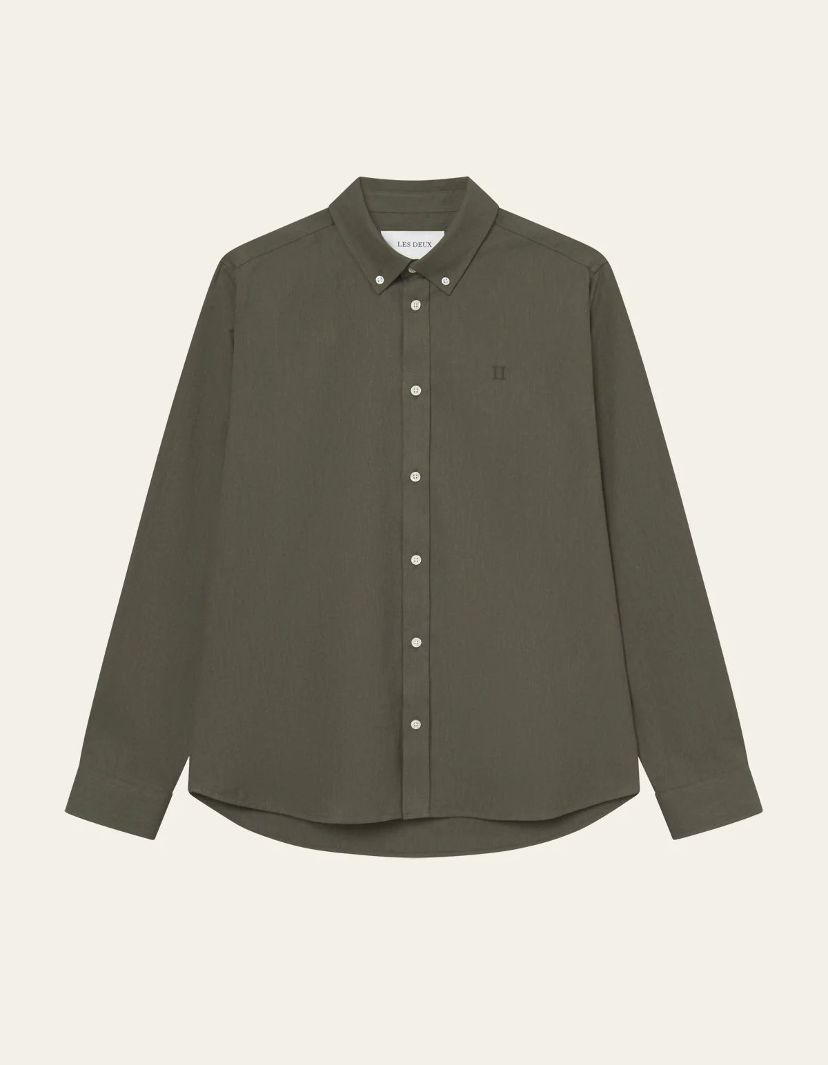 Les Deux Desert Reg Shirt Olive Night - Supermen.dk