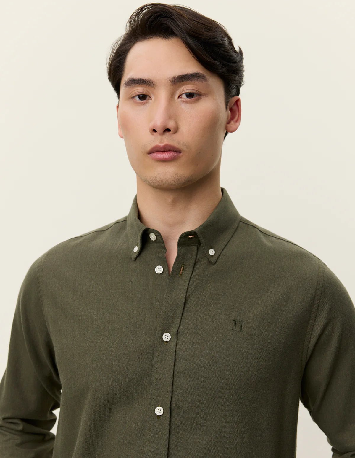 Les Deux Desert Reg Shirt Olive Night - Supermen.dk