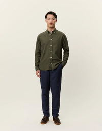 Les Deux Desert Reg Shirt Olive Night - Supermen.dk