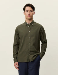 Les Deux Desert Reg Shirt Olive Night - Supermen.dk