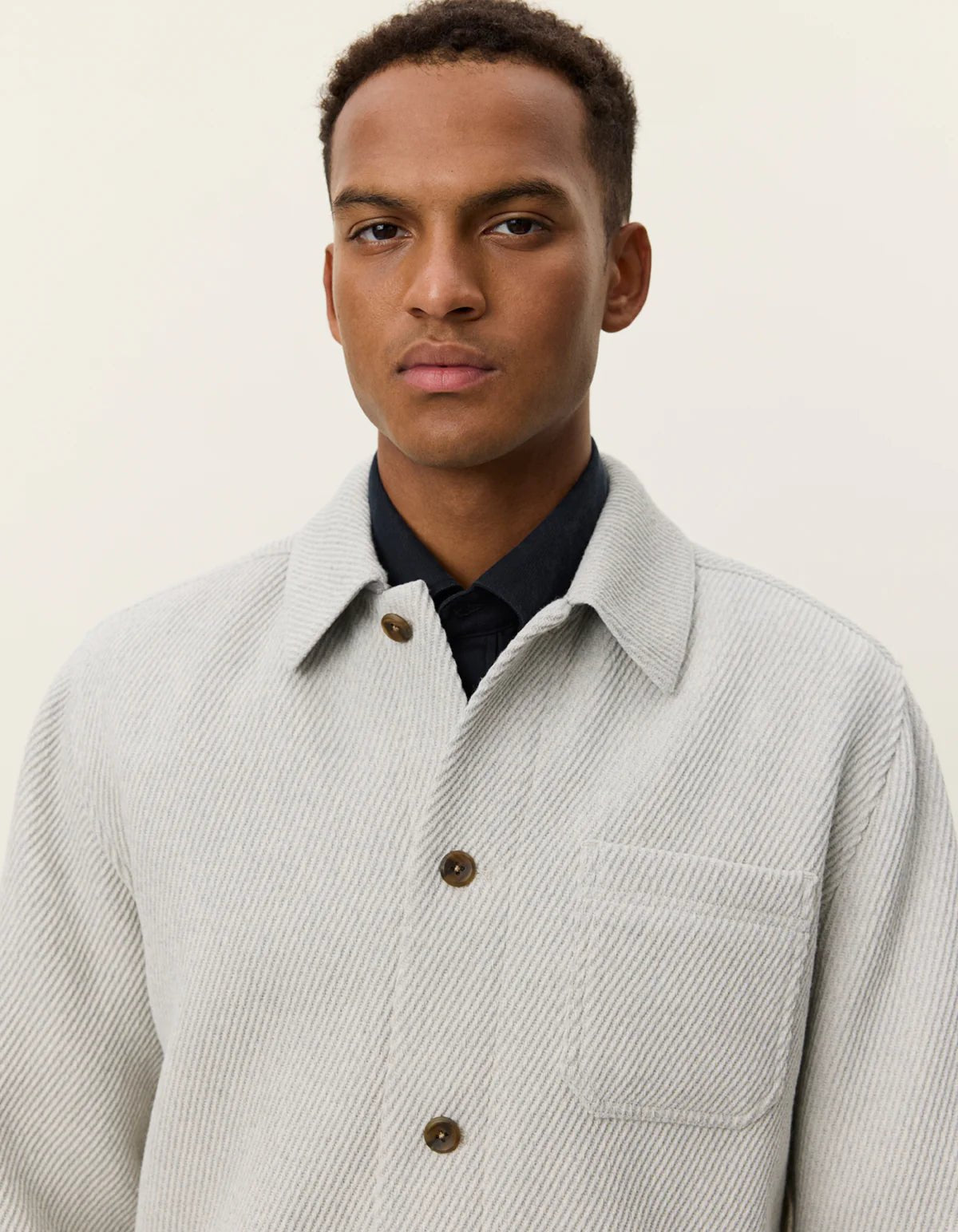 Les Deux Hamilton Twill Wool Overshirt - Supermen.dk