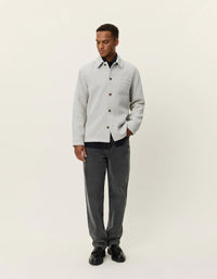 Les Deux Hamilton Twill Wool Overshirt - Supermen.dk
