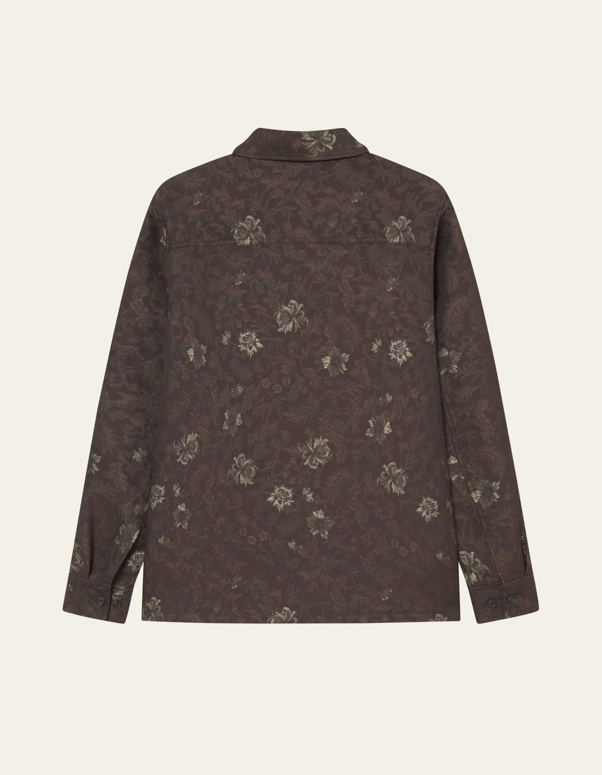 Les Deux Kaleb Flower Jacquard Overshirt - Supermen.dk
