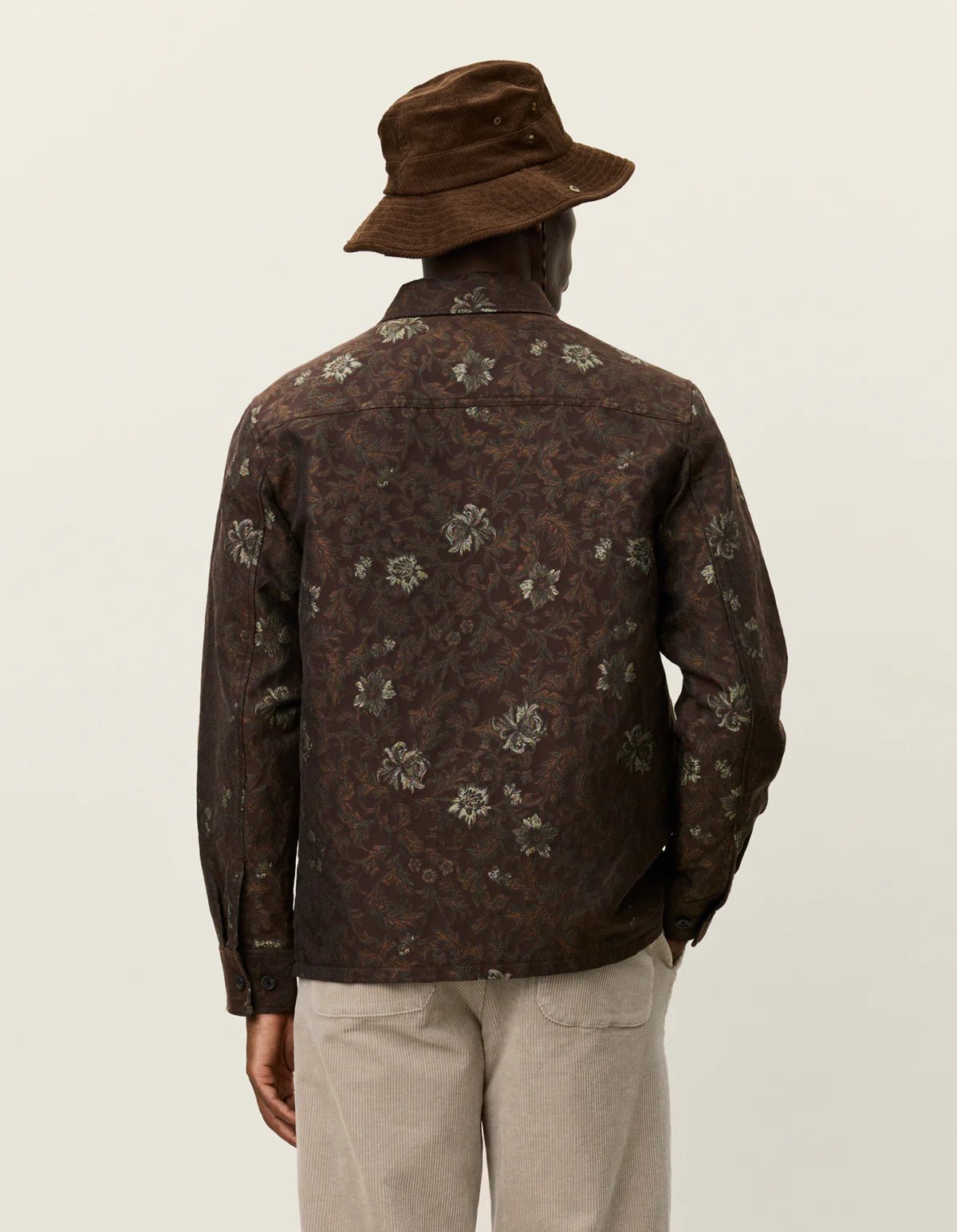 Les Deux Kaleb Flower Jacquard Overshirt - Supermen.dk