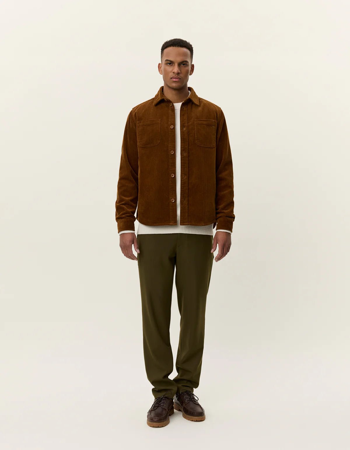 Les Deux Kody Corduroy Overshirt Monk's Robe - Supermen.dk