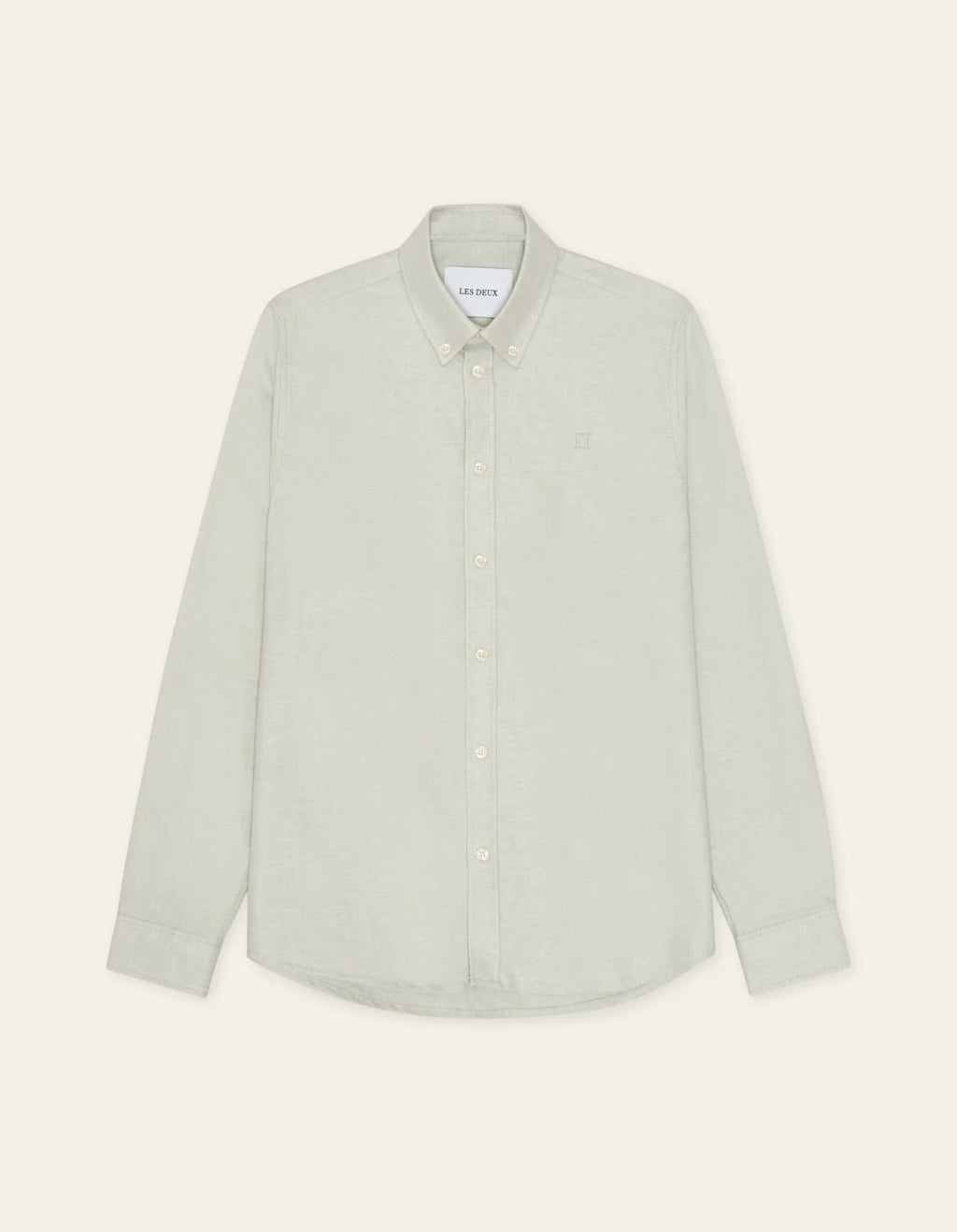 Les Deux Konrad Oxford Shirt Tea Green - Supermen.dk