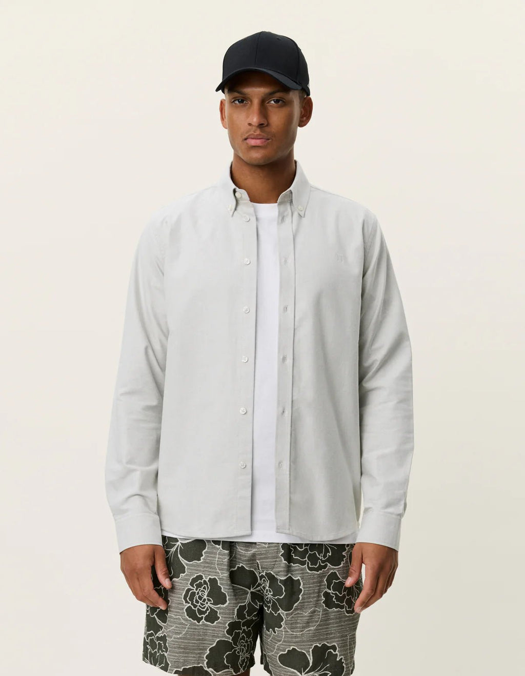 Les Deux Konrad Oxford Shirt Tea Green - Supermen.dk