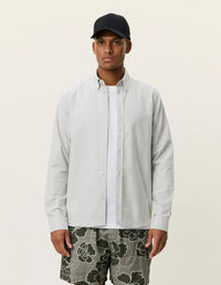 Les Deux Konrad Oxford Shirt Tea Green - Supermen.dk