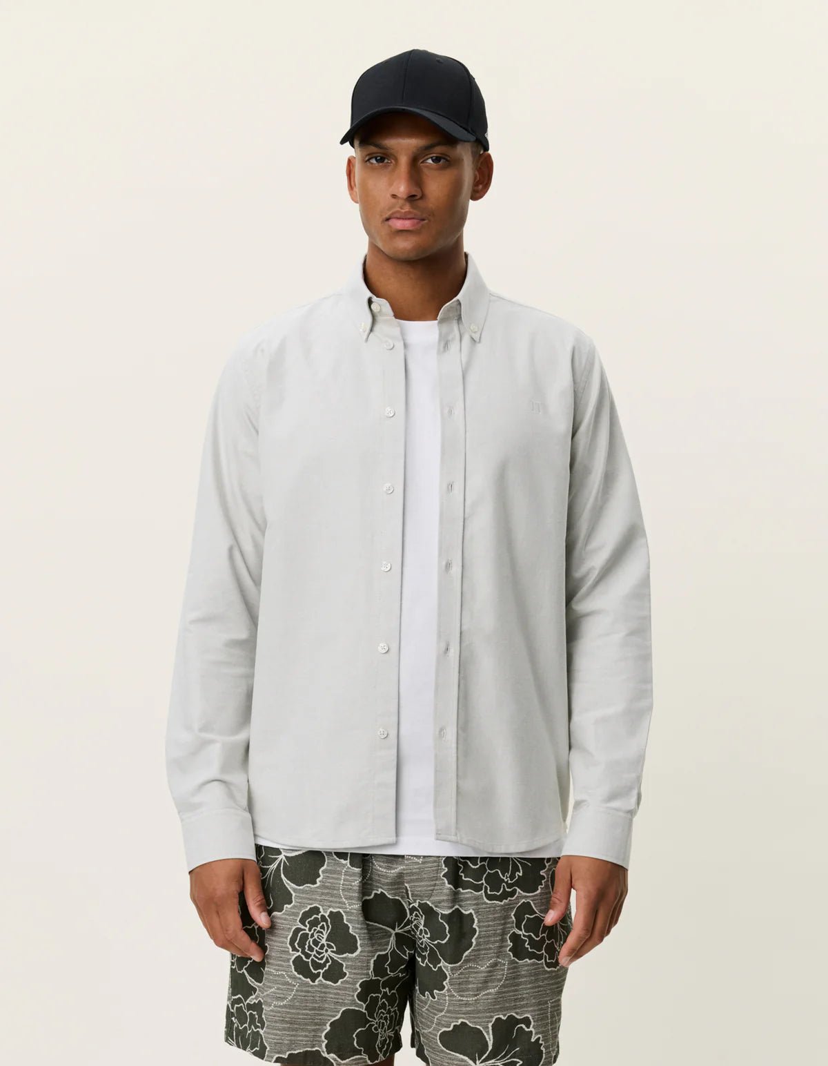 Les Deux Konrad Oxford Shirt Tea Green - Supermen.dk