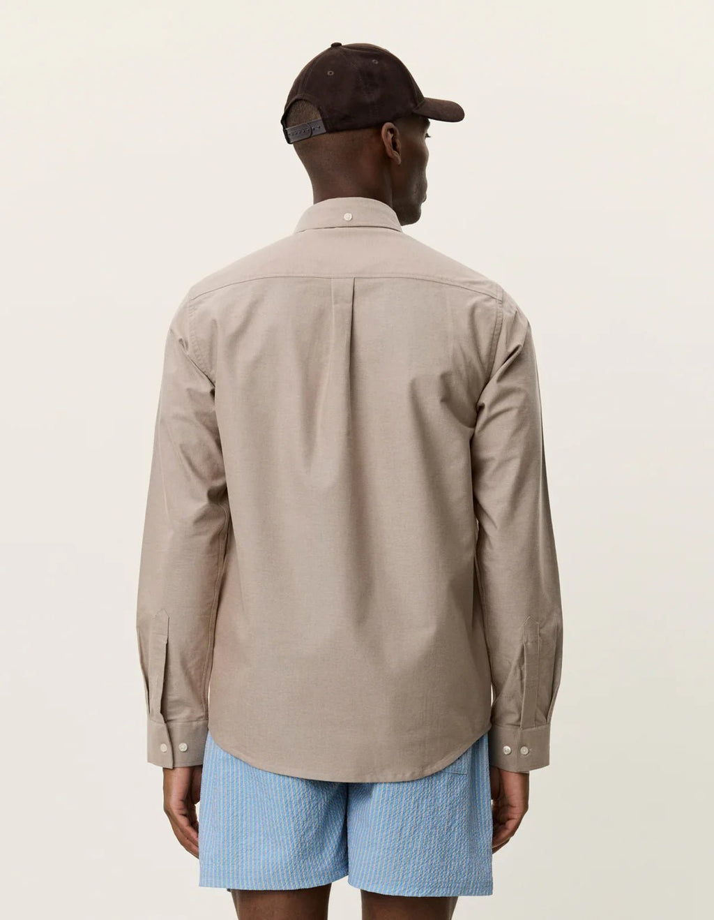 Les Deux Konrad Oxford Shirt Walnut - Supermen.dk