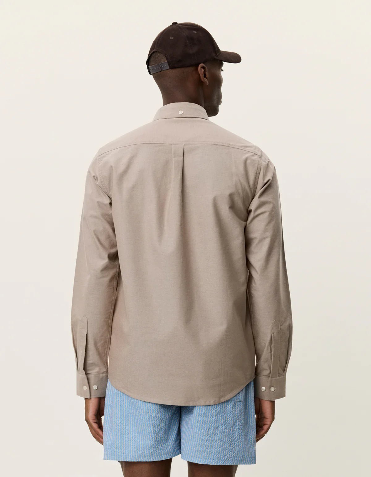 Les Deux Konrad Oxford Shirt Walnut - Supermen.dk