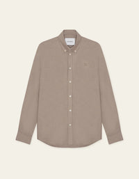 Les Deux Konrad Oxford Shirt Walnut - Supermen.dk