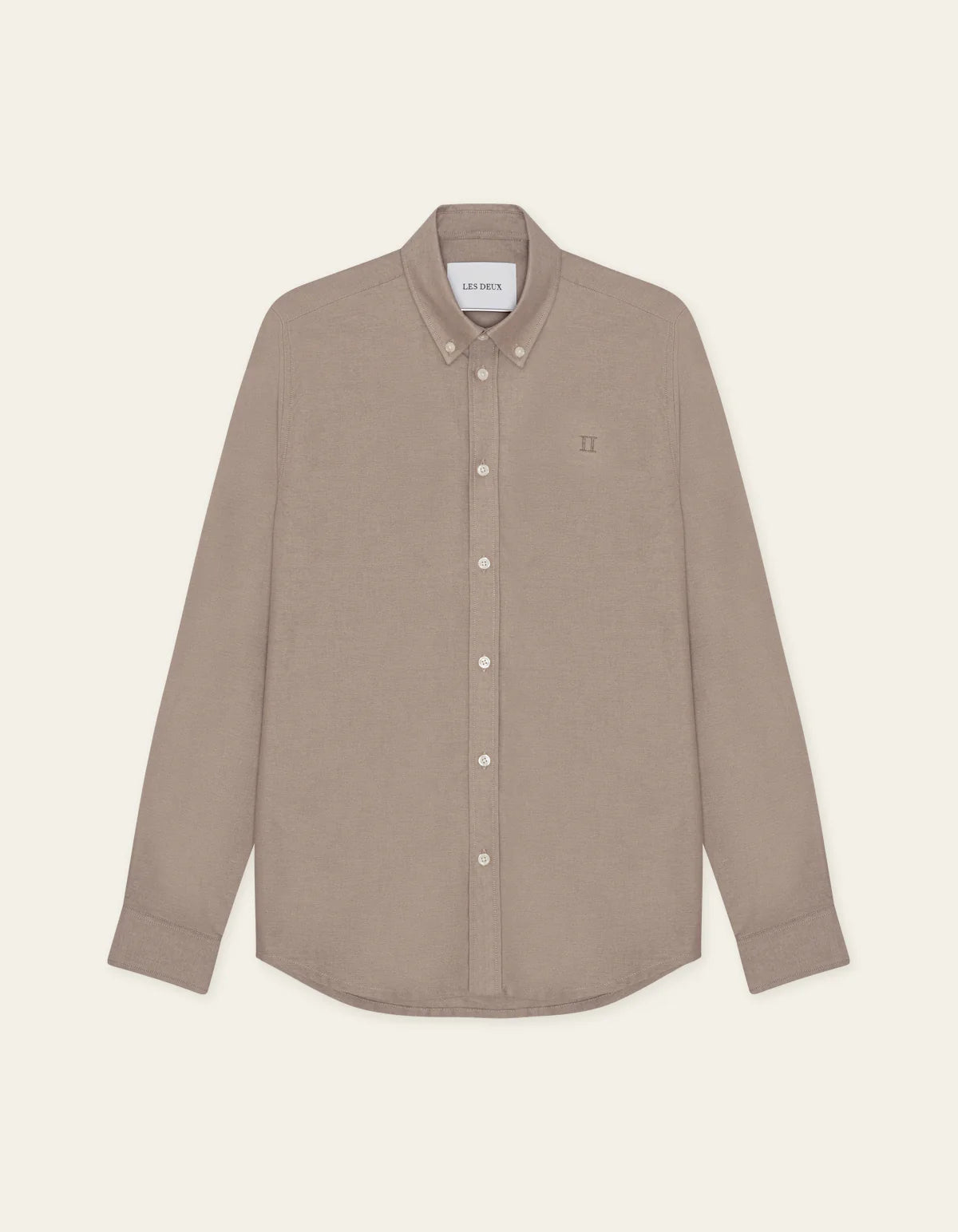 Les Deux Konrad Oxford Shirt Walnut - Supermen.dk