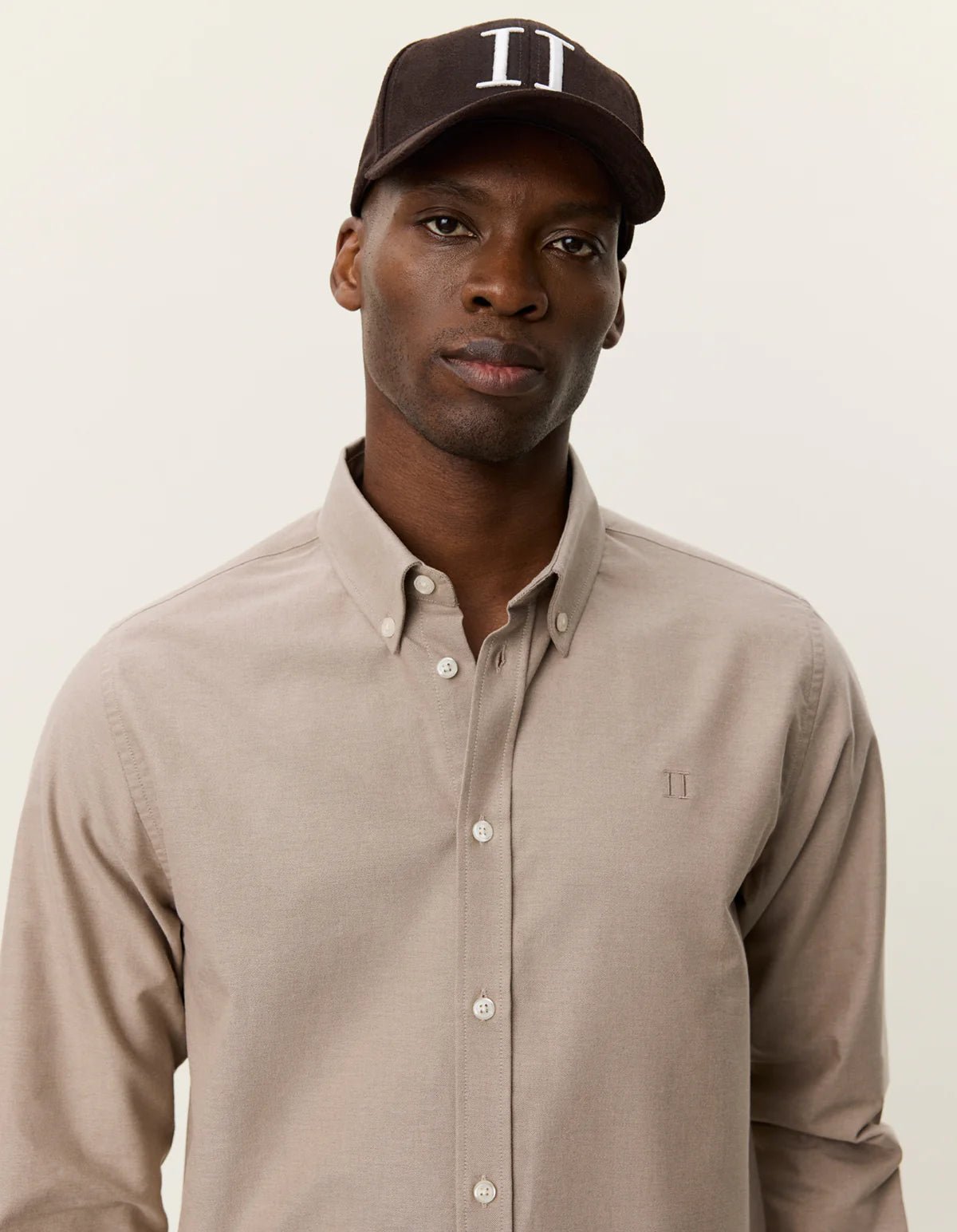 Les Deux Konrad Oxford Shirt Walnut - Supermen.dk