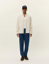 Les Deux Konrad Pinwale Corduroy Shirt - Ivory - Supermen.dk
