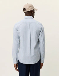 Les Deux Konrad Stripe Cotton Linen Shirt Allure - Supermen.dk