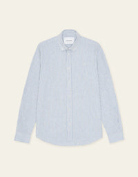 Les Deux Konrad Stripe Cotton Linen Shirt Allure - Supermen.dk