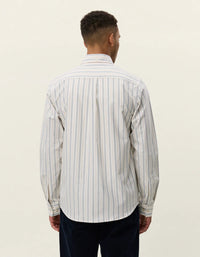 Les Deux Konrad Striped Oxford Shirt - Supermen.dk