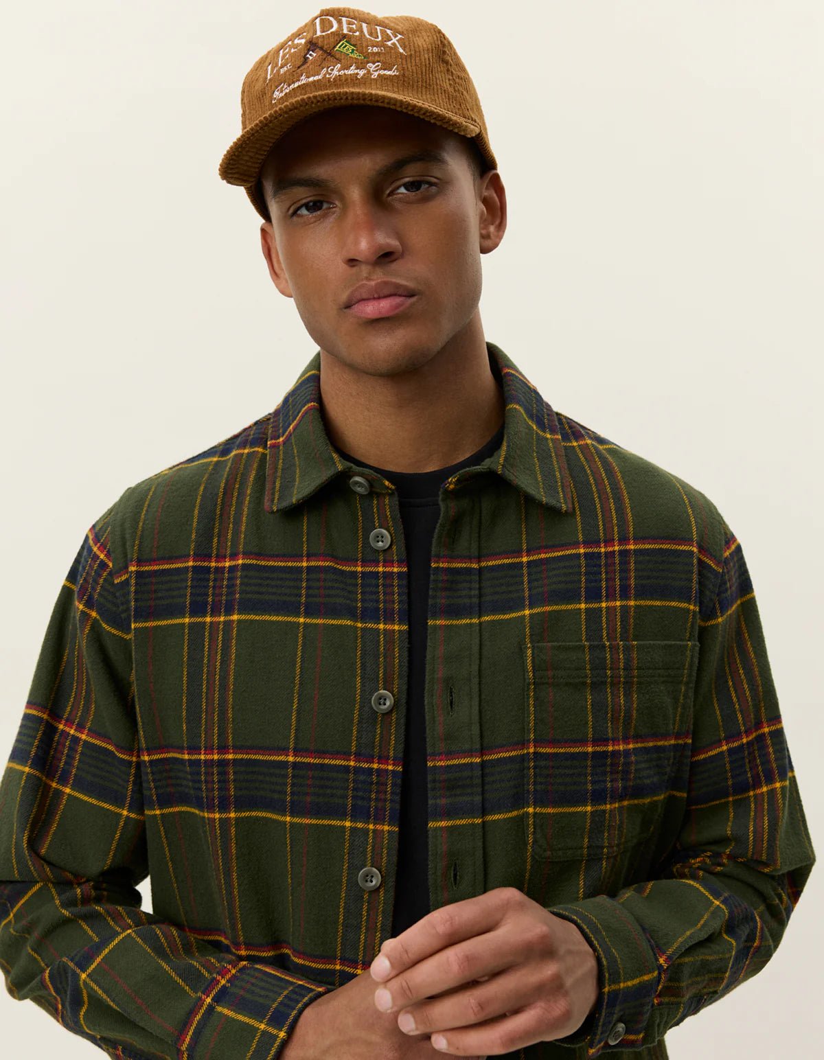 Les Deux Lennon Check Overshirt - Supermen.dk