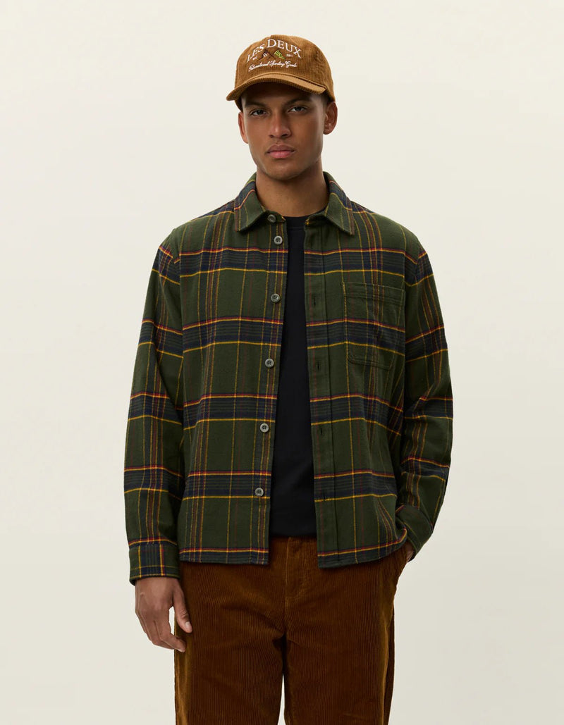 Les Deux Lennon Check Overshirt - Supermen.dk