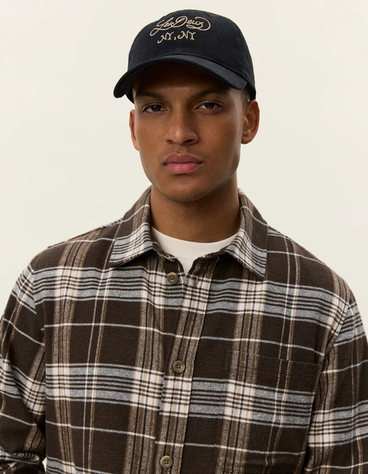 Les Deux Lennon Check Overshirt - Delicioso Brown - Supermen.dk