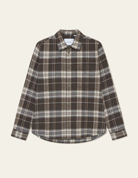 Les Deux Lennon Check Overshirt - Delicioso Brown - Supermen.dk