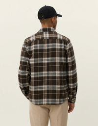 Les Deux Lennon Check Overshirt - Delicioso Brown - Supermen.dk