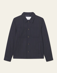Les Deux Marseille Pinstripe Hybrid Jacket - Supermen.dk