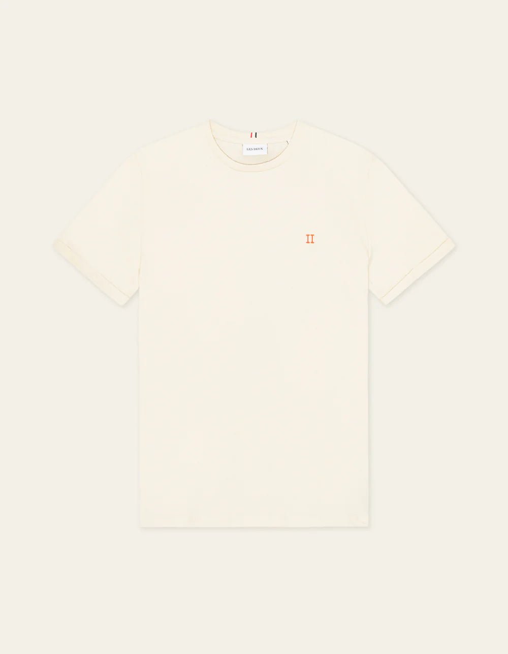 Les Deux Nørregaard T-Shirt - Ivory/Orange - Supermen.dk