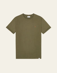 Les Deux Nørregaard T-Shirt - Olive Night/Orange - Supermen.dk
