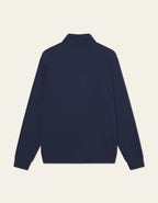 Les Deux Patch Half - Zip Sweatshirt Dark Navy - Supermen.dk