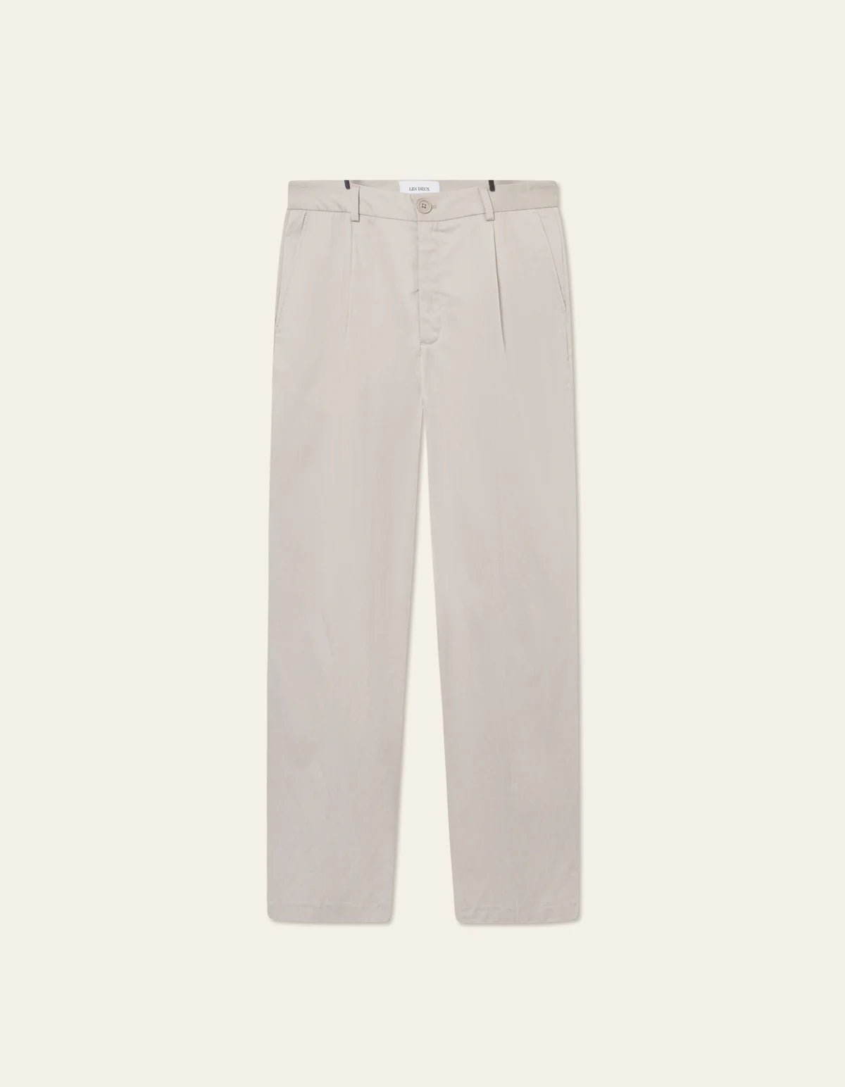 Les Deux Randall Pleated Twill Suit Pants Sand - Supermen.dk