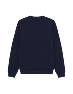 Les Deux Signature print sweatshirt i Dark Navy – produktbillede bagfra