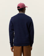 Les Deux Signature print sweatshirt i Dark Navy set bagfra