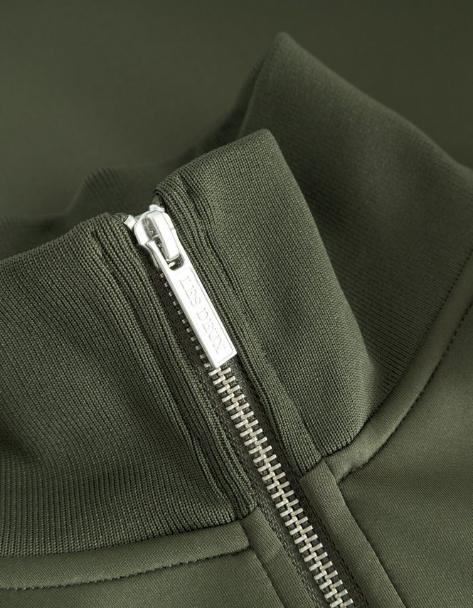 Les Deux Ballier Crew Track Jacket - Sea Moss Green