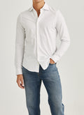 Morris Camden Piqué Shirt / 01 White - Supermen.dk