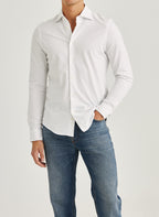 Morris Camden Piqué Shirt / 01 White - Supermen.dk
