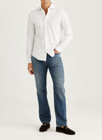 Morris Camden Piqué Shirt / 01 White - Supermen.dk