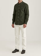 Morris Douglas Shirt - Slim Fit / 79 Olive - Supermen.dk