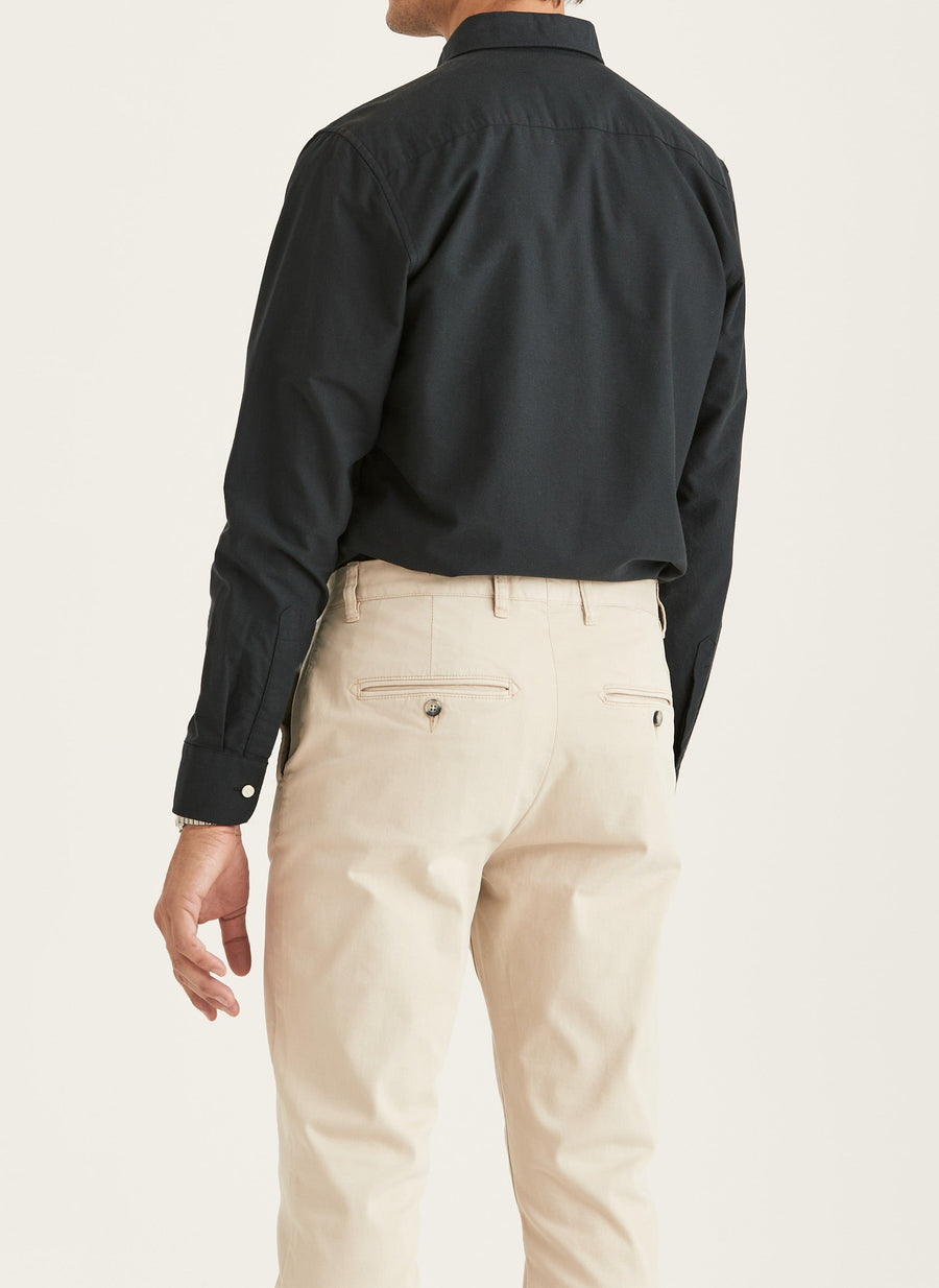 Morris Douglas Slim Fit skjorte i sort set bagfra