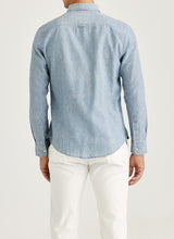Indlæs billede til gallerivisning Morris Linen Indigo Shirt - Classic Fit - Supermen.dk
