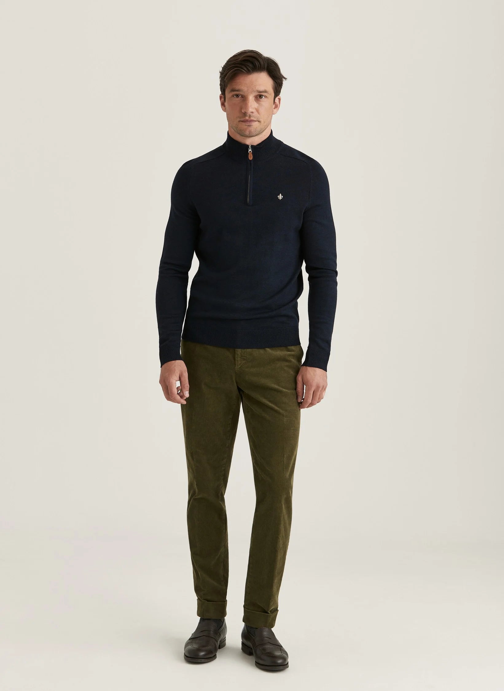 Morris Merino John Zip Navy - Supermen.dk