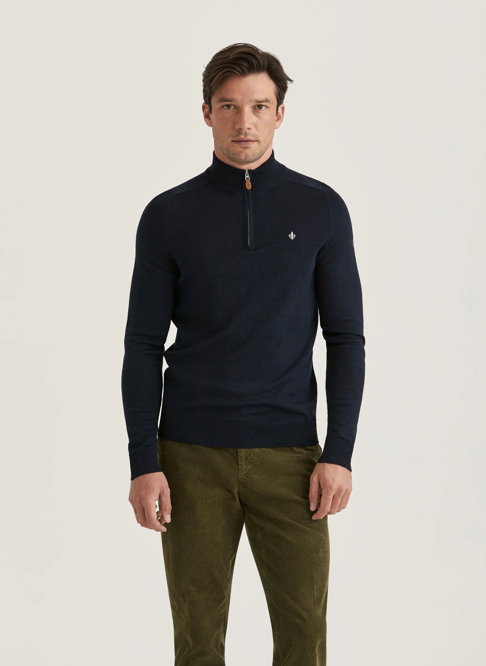 Morris Merino John Zip Navy - Supermen.dk