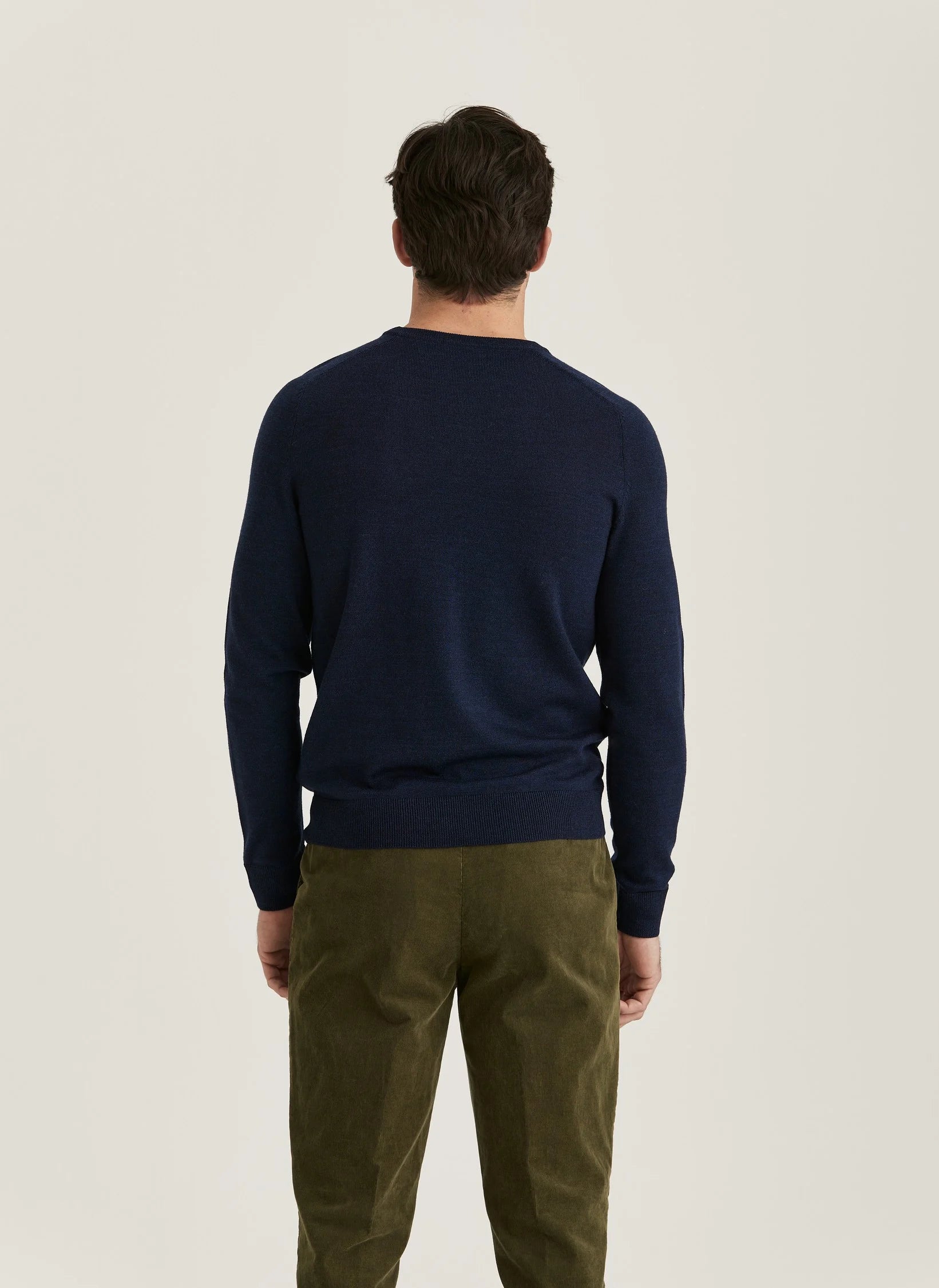 Morris Merino Oneck Blue - Supermen.dk